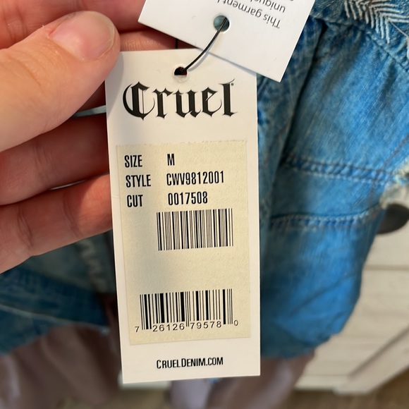 Cruel Half Jean Tank Jacket - Picture 4 of 6